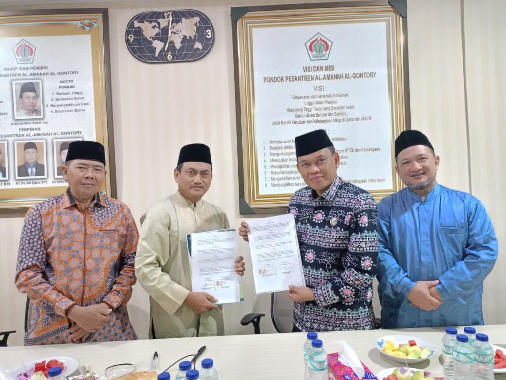 Sinergi Tridharma Perguruan Tinggi, STAI Al Amanah Al-Gontory dan Kemenag Tangsel Teken MoU